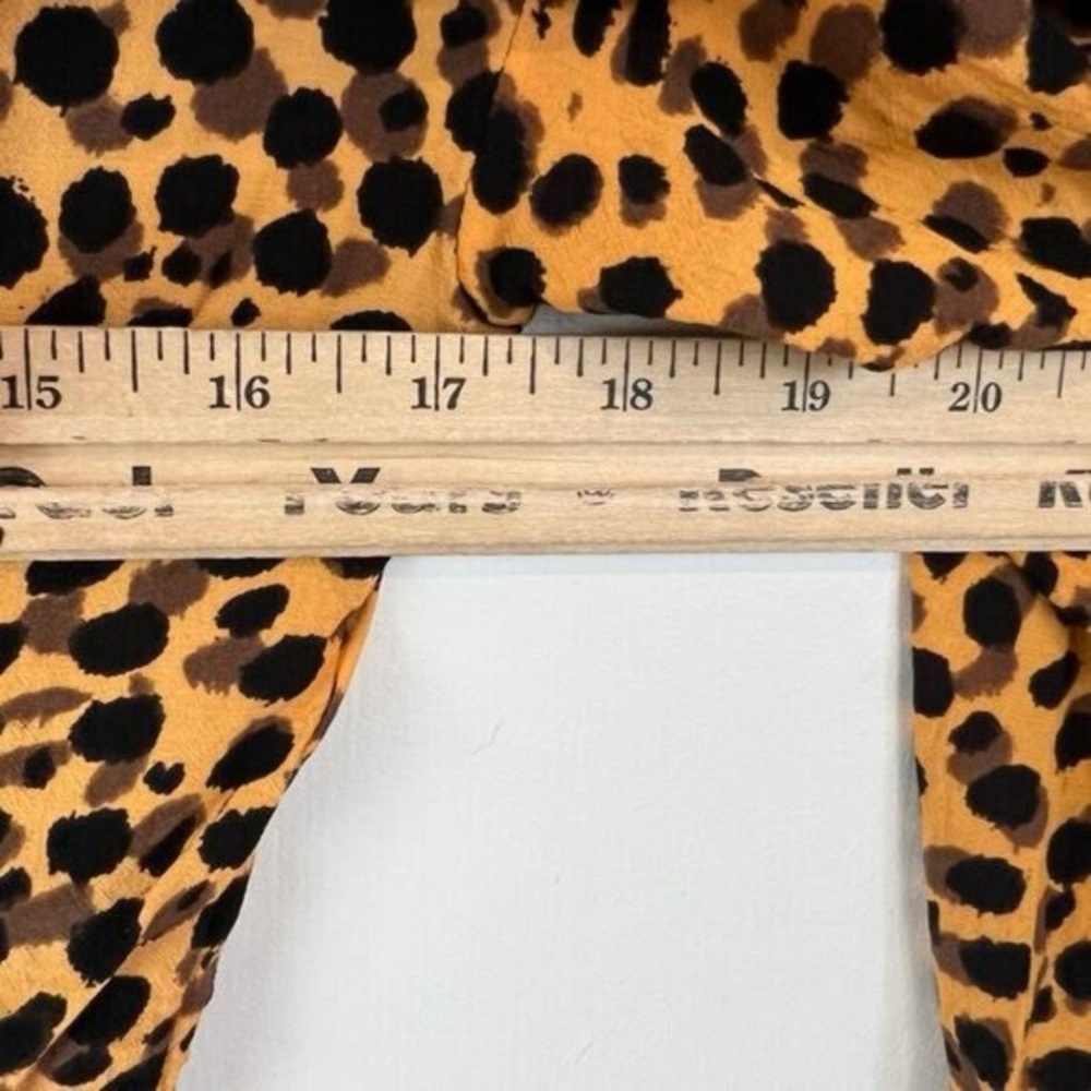 Stockholm Atelier Other Stories Womens 2 Cheetah Yellow Black Bodycon Dress - Picture 15 of 16
